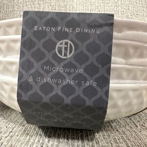 White Dinner /Pasta bowls set/4 9” diameter Ceramic